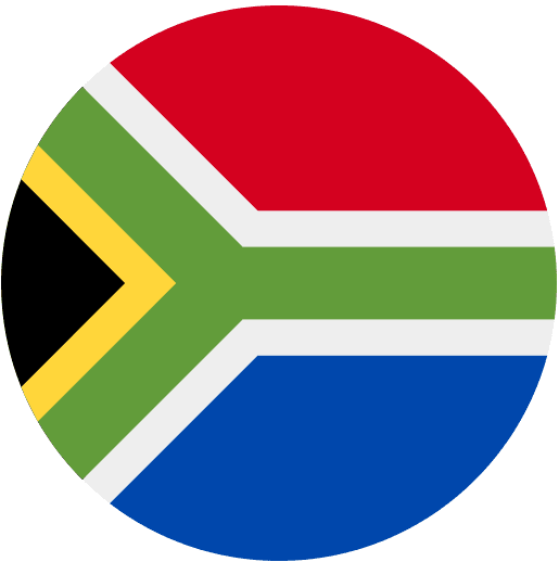 South Africa Flag Round